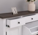 Comoda hol cu 2+2 usi, 4 sertare, blat stejar de la Rustic Butique PS472 - Culoare Top_P058 - Culoare Corp_P004 - DUBLU COLOR