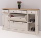Comoda hol cu 2+2 usi, 4 sertare, blat stejar de la Rustic Butique PS472 - Culoare Top_P089 - Culoare Corp_P028++P024A - TRIPLU COLOR