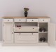 Comoda hol cu 2+2 usi, 4 sertare, blat stejar de la Rustic Butique PS472 - Culoare Top_P089 - Culoare Corp_P028++P024A - TRIPLU COLOR
