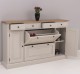 Comoda hol cu 2+2 usi, 4 sertare, blat stejar de la Rustic Butique PS472 - Culoare Top_P089 - Culoare Corp_P028++P024A - TRIPLU COLOR
