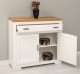 Comoda cu 2 usi si 1 sertar Pure, sertar pe sina metalica de la Rustic Butique PS637 - Culoare Top_P082 - Culoare Corp_P039 - DUBLU COLOR