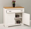 Comoda cu 2 usi si 1 sertar Pure, sertar pe sina metalica de la Rustic Butique PS637 - Culoare Top_P082 - Culoare Corp_P039 - DUBLU COLOR