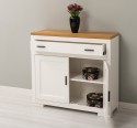 Comoda cu 2 usi si 1 sertar Pure, sertar pe sina metalica de la Rustic Butique PS637 - Culoare Top_P082 - Culoare Corp_P039 - DUBLU COLOR