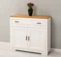 Comoda cu 2 usi si 1 sertar Pure, sertar pe sina metalica de la Rustic Butique PS637 - Culoare Top_P082 - Culoare Corp_P039 - DUBLU COLOR