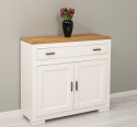 Comoda cu 2 usi si 1 sertar Pure, sertar pe sina metalica de la Rustic Butique PS637 - Culoare Top_P082 - Culoare Corp_P039 - DUBLU COLOR