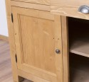 Dulap bucatarie cu 2 usi, 2 sertare, blat stejar de la Rustic Butique PS373 - Culoare Top_P089 - Culoare Corp_P002 - DUBLU COLOR