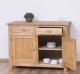 Dulap bucatarie cu 2 usi, 2 sertare, blat stejar de la Rustic Butique PS373 - Culoare Top_P089 - Culoare Corp_P002 - DUBLU COLOR