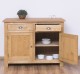 Dulap bucatarie cu 2 usi, 2 sertare, blat stejar de la Rustic Butique PS373 - Culoare Top_P089 - Culoare Corp_P002 - DUBLU COLOR