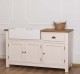 Corp bucatarie pentru chiuveta dubla - chiuveta nu este inclusa in pret de la Rustic Butique PS599 - Top Culoare_P001 - Corp Culoare_P015 - DUBLU COLOR