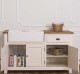 Corp bucatarie pentru chiuveta dubla - chiuveta nu este inclusa in pret de la Rustic Butique PS599 - Top Culoare_P001 - Corp Culoare_P015 - DUBLU COLOR