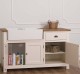 Corp bucatarie pentru chiuveta dubla - chiuveta nu este inclusa in pret de la Rustic Butique PS599 - Top Culoare_P001 - Corp Culoare_P015 - DUBLU COLOR