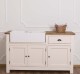 Corp bucatarie pentru chiuveta dubla - chiuveta nu este inclusa in pret de la Rustic Butique PS599 - Top Culoare_P001 - Corp Culoare_P015 - DUBLU COLOR