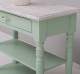 Consola de perete cu picioare strunjite, doua rafturi si un sertar de la Rustic Butique PS709 - Culoare Top_P071 - Culoare Corp_P092 - DUBLU COLOR