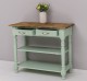 Consola de perete cu picioare strunjite, doua rafturi si doua sertare de la Rustic Butique PS708 - Culoare Top_P064 - Culoare Corp_P092 - DUBLU COLOR