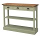 Consola cu 3 sertare si 1 polita de la Rustic Butique PS513 - Culoare Top_P064 - Culoare Corp_P054 - DUBLU COLOR