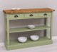 Consola cu 3 sertare si 1 polita de la Rustic Butique PS513 - Culoare Top_P064 - Culoare Corp_P054 - DUBLU COLOR