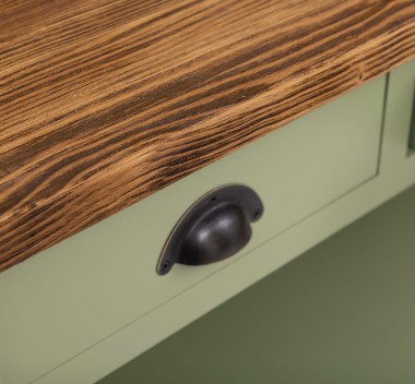 Consola cu 3 sertare si 1 polita de la Rustic Butique PS513 - Culoare Top_P064 - Culoare Corp_P054 - DUBLU COLOR