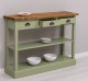 Consola cu 3 sertare si 1 polita de la Rustic Butique PS513 - Culoare Top_P064 - Culoare Corp_P054 - DUBLU COLOR