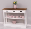 Consola cu 3 sertare si 1 polita de la Rustic Butique PS513 - Culoare Top_P064 - Culoare Corp_P030++P039A - TRIPLU COLOR