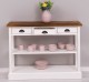 Consola cu 3 sertare si 1 polita de la Rustic Butique PS513 - Culoare Top_P064 - Culoare Corp_P030++P039A - TRIPLU COLOR