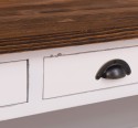 Consola cu 3 sertare si 1 polita de la Rustic Butique PS513 - Culoare Top_P064 - Culoare Corp_P030++P039A - TRIPLU COLOR