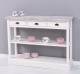 Consola cu 3 sertare si 1 polita de la Rustic Butique PS513 - Culoare Top_P067 - Culoare Corp_P015 - DUBLU COLOR