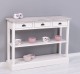 Consola cu 3 sertare si 1 polita de la Rustic Butique PS513 - Culoare Top_P067 - Culoare Corp_P015 - DUBLU COLOR