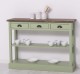 Consola cu 3 sertare si 1 polita de la Rustic Butique PS513 - Culoare Top_P066 - Culoare Corp_P054 - DUBLU COLOR