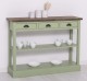 Consola cu 3 sertare si 1 polita de la Rustic Butique PS513 - Culoare Top_P066 - Culoare Corp_P054 - DUBLU COLOR