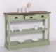 Consola cu 3 sertare si 1 polita de la Rustic Butique PS513 - Culoare Top_P066 - Culoare Corp_P054 - DUBLU COLOR
