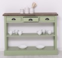 Consola cu 3 sertare si 1 polita de la Rustic Butique PS513 - Culoare Top_P066 - Culoare Corp_P054 - DUBLU COLOR