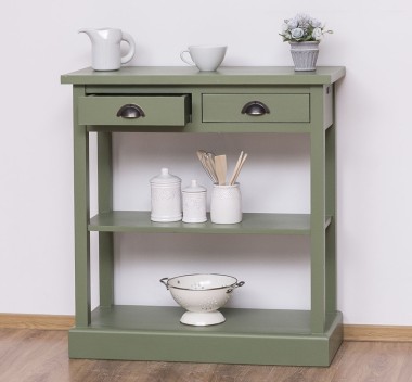 Consola cu 2 sertare, 1 polita de la Rustic Butique PS514 - Culoare_P038 - VOPSIT