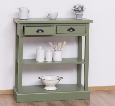 Consola cu 2 sertare, 1 polita de la Rustic Butique PS514 - Culoare_P038 - VOPSIT