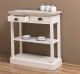 Consola cu 2 sertare, 1 polita de la Rustic Butique PS514 - Culoare Top_P067 - Culoare Corp_P015 - DUBLU COLOR