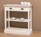 Consola cu 2 sertare, 1 polita de la Rustic Butique PS514 - Culoare Top_P067 - Culoare Corp_P015 - DUBLU COLOR