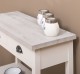 Consola cu 2 sertare, 1 polita de la Rustic Butique PS514 - Culoare Top_P067 - Culoare Corp_P015 - DUBLU COLOR