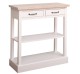 Consola cu 2 sertare, 1 polita, blat stejar de la Rustic Butique PS514 - Culoare Top_P035 - Culoare Corp_P039 - DUBLU COLOR