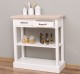 Consola cu 2 sertare, 1 polita, blat stejar de la Rustic Butique PS514 - Culoare Top_P035 - Culoare Corp_P039 - DUBLU COLOR
