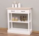 Consola cu 2 sertare, 1 polita, blat stejar de la Rustic Butique PS514 - Culoare Top_P035 - Culoare Corp_P039 - DUBLU COLOR