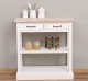 Consola cu 2 sertare, 1 polita, blat stejar de la Rustic Butique PS514 - Culoare Top_P035 - Culoare Corp_P039 - DUBLU COLOR