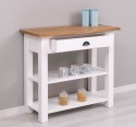 Consola cu 1 sertar, blat stejar de la Rustic Butique PS238 - Culoare Top_P061 - Culoare Corp_P004 - DUBLU COLOR