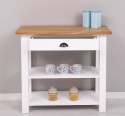 Consola cu 1 sertar, blat stejar de la Rustic Butique PS238 - Culoare Top_P061 - Culoare Corp_P004 - DUBLU COLOR