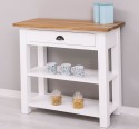 Consola cu 1 sertar, blat stejar de la Rustic Butique PS238 - Culoare Top_P061 - Culoare Corp_P004 - DUBLU COLOR
