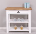 Consola cu 1 sertar, blat stejar de la Rustic Butique PS238 - Culoare Top_P061 - Culoare Corp_P004 - DUBLU COLOR