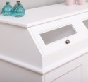 Bufet cu 1 usa, 3 sertare, 2 compartiemente cu usa sticla, BAS de la Rustic Butique PS271BAS - Culoare_P004 - VOPSIT