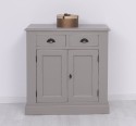Bufet cu 2 usi, 2 sertare, BAS de la Rustic Butique PS70BAS - Culoare_P025++P030A - 2 STRATURI DE CULORI ANTICHIZAT