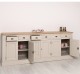 Bufet cu 6 usi si 6 sertare, blat stejar, BAS de la Rustic Butique PS179BAS - Culoare Top_P0 - Culoare Corp_P024A - VOPSIT ANTICHIZAT