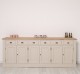 Bufet cu 6 usi si 6 sertare, blat stejar, BAS de la Rustic Butique PS179BAS - Culoare Top_P0 - Culoare Corp_P024A - VOPSIT ANTICHIZAT