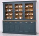 Bufet cu 6 usi, 6 sertare BAS + 3 usi sticla SUP de la Rustic Butique PS179BAS+SUP - Culoare Top_P002 - Culoare Ext._P087 / Culoare Int._P002 - DUBLU COLOR