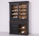 Bufet cu 2 usi glisante, 2 sertare BAS + 4 sertare, 2 usi sticla glisante SUP de la Rustic Butique PS171 + PS172 - Culoare Top_P001 - Culoare Ext._P003 / Culoare Int._P001 - DUBLU COLOR